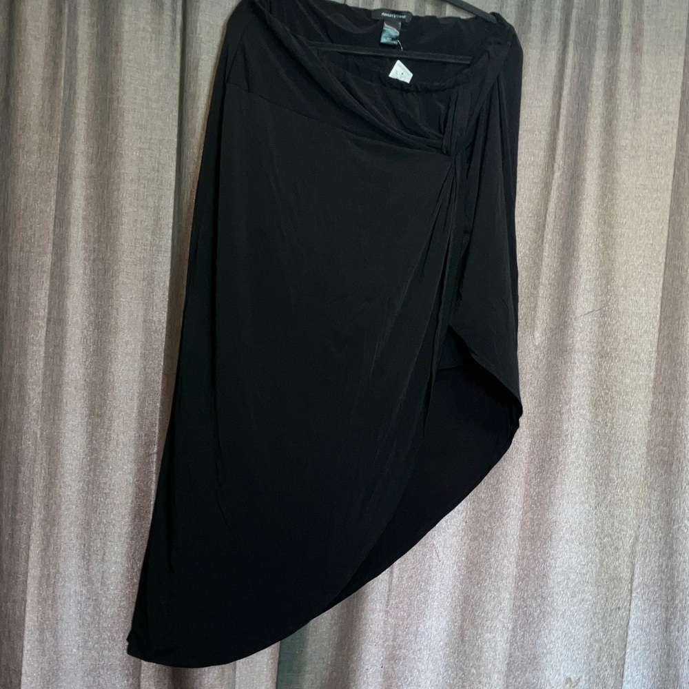 Ashley Stewart Black Midi Skirt